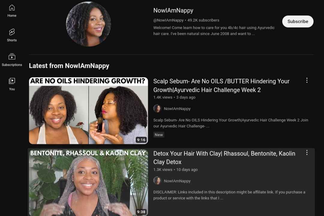 NowIAmNappy natural hair YouTubers